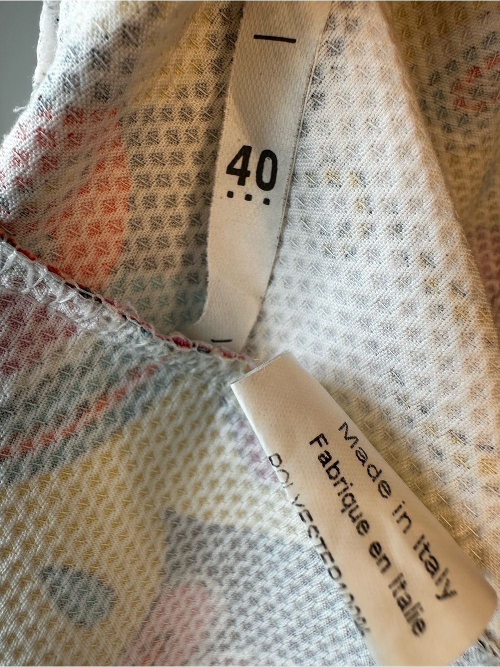 Anna Gervasi Italy Bright Floral Honeycomb Knit Statement Blazer - IT 40 (Small) - Picture 10 of 14